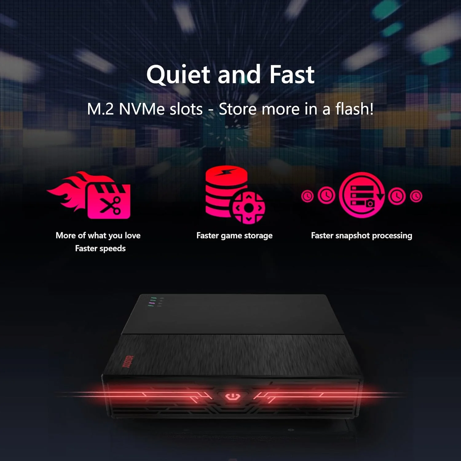 آستور FLASHSTOR 6 Gen2 FS6806X، NAS شش جایگاهه تمام SSD M.2، پردازنده چهارهسته‌ای AMD Ryzen 2.3GHz، رم 8GB DDR5، پورت 10GbE، USB4 Type-C، ذخیره‌ساز متصل به شبکه برای تولیدکنندگان ویدیو و محتوا (بدون دیسک)