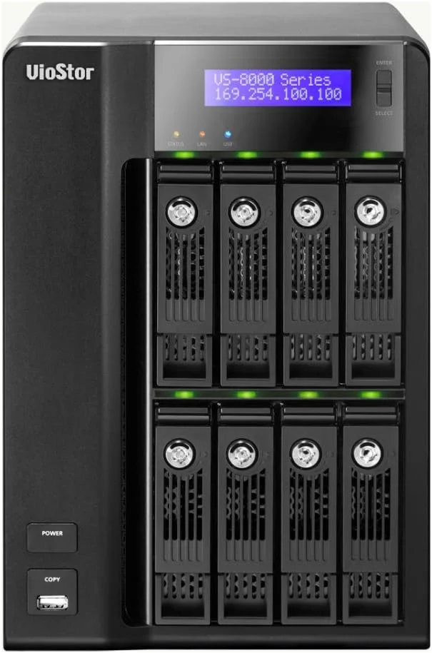 دستگاه ضبط ویدیویی تحت شبکه 8-Bay کیونپ مدل VS-8024-US با 24 کانال