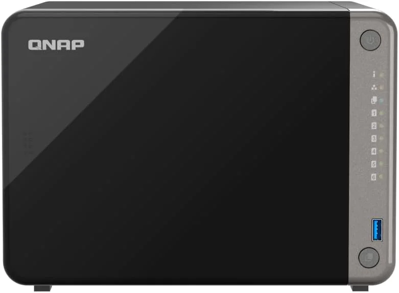 QNAP TS-AI642 NAS هوش مصنوعی 6 بی با پردازنده ARM کم مصرف و NPU برای برنامه های تشخیص ویدیو و تصویر مبتنی بر هوش مصنوعی (بدون دیسک)