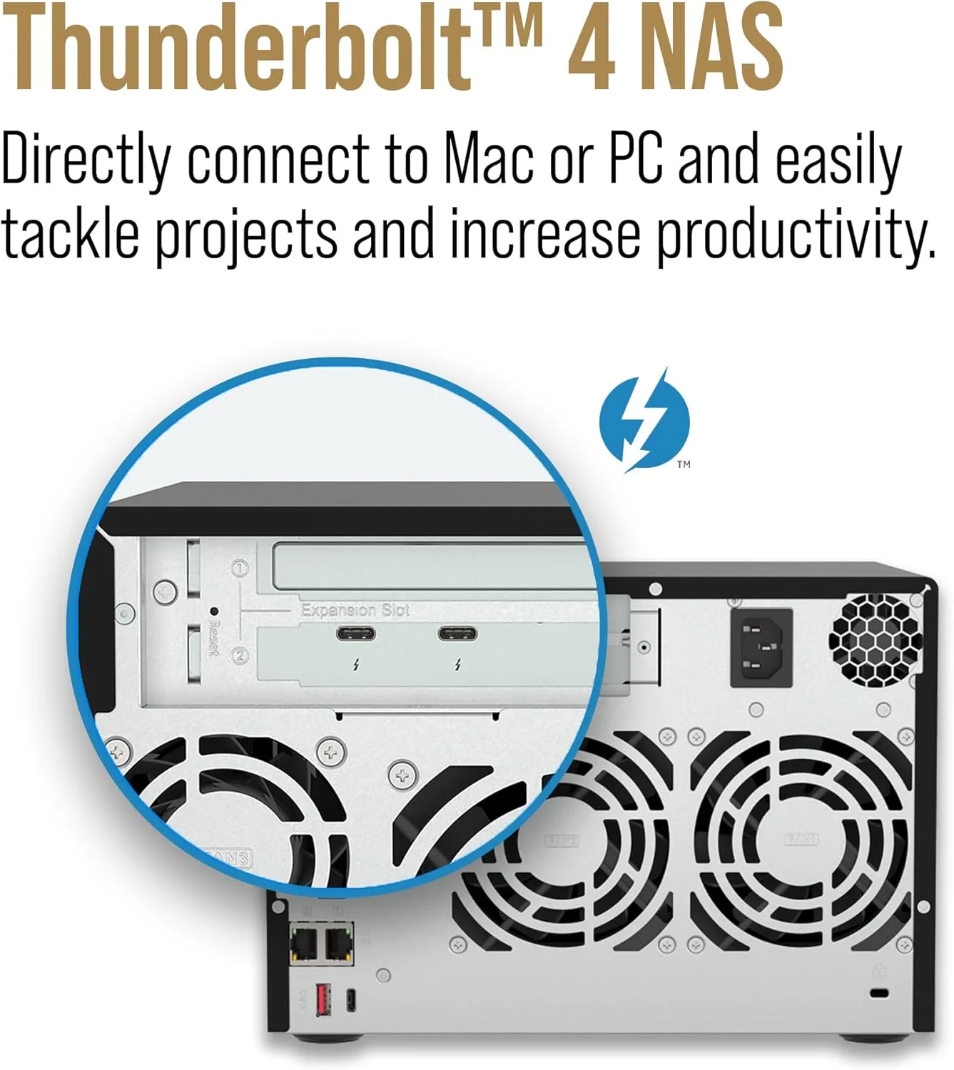 QNAP TVS-h674T-i5-32G-US، NAS رومیزی 6 خلیجی پرسرعت با پردازنده 6 هسته ای Intel Core i5 نسل دوازدهم، 32 گیگابایت حافظه DDR4، اتصال Thunderbolt 4 و 2.5GbE (بدون دیسک)