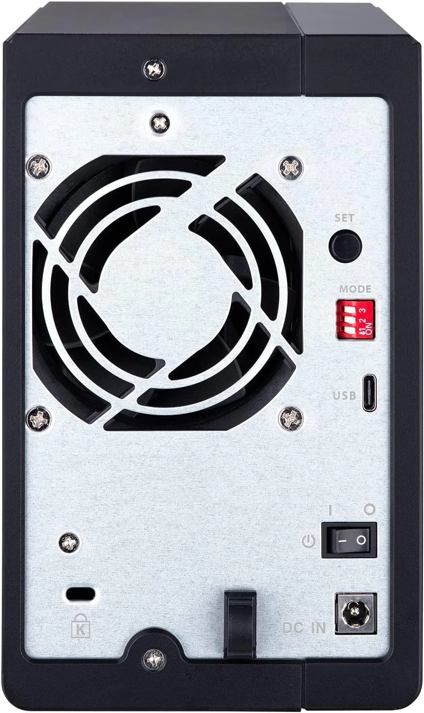 QNAP TR-002 محفظه ذخیره سازی مستقیم متصل (DAS) با دو جایگاه و رابط USB Type-C و RAID سخت افزاری (بدون دیسک)