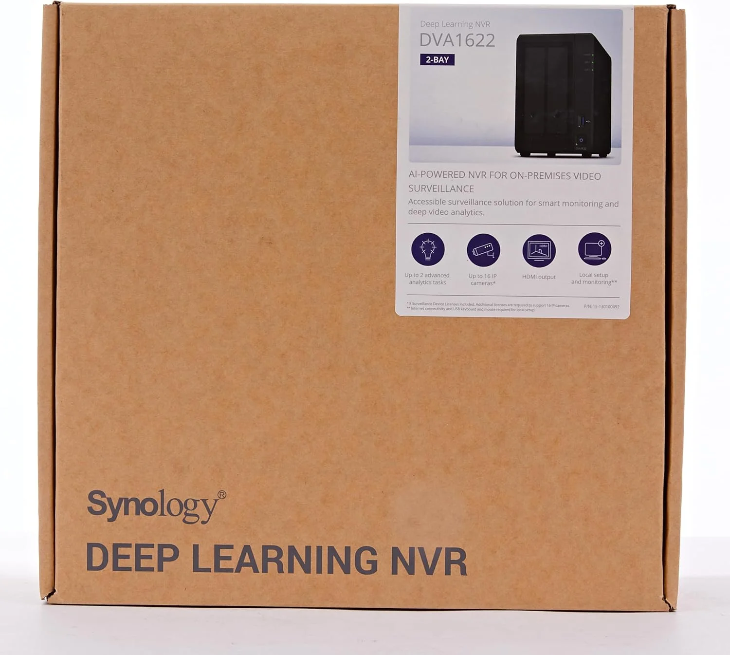 دستگاه ضبط ویدیویی تحت شبکه Synology DVA1622 با 2 جایگاه هارد