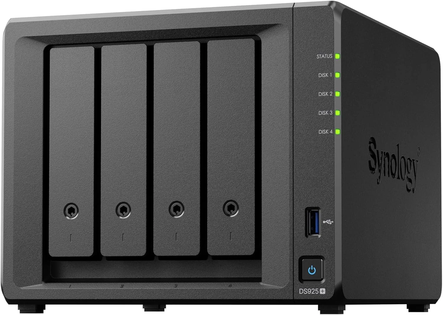 دستگاه ذخیره ساز تحت شبکه 4-Bay سینولوژی مدل DS925+ (بدون هارد)