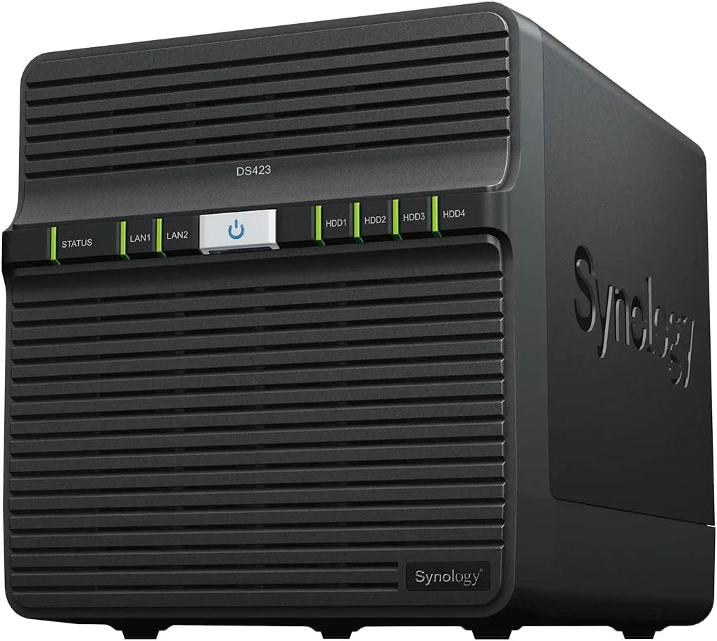 Synology DiskStation DS423 با ۴ جایگاه هارد دیسک (بدون هارد) - مشکی Synology DiskStation DS423 با ۴ جایگاه هارد دیسک (بدون هارد) - مشکی