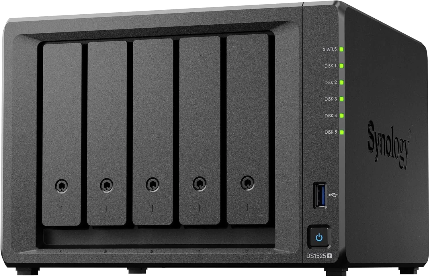 دستگاه ذخیره سازی 5-Bay سینولوژی DiskStation DS1525+ (بدون دیسک) دستگاه ذخیره سازی 5-Bay سینولوژی DiskStation DS1525+ (بدون دیسک)