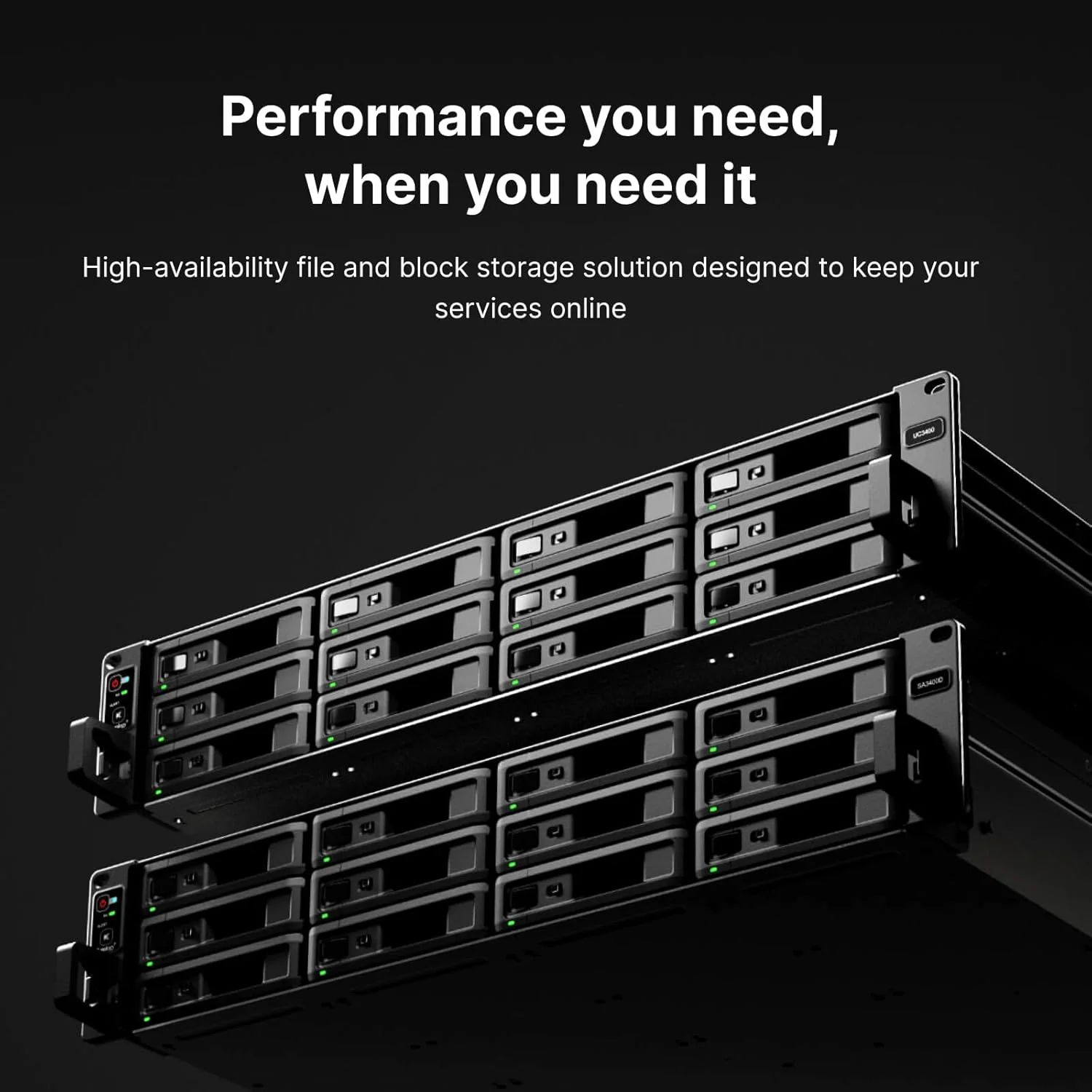 دستگاه ذخیره ساز تحت شبکه ۱۲-Bay سینولوژی مدل SA3400D با کنترلر دوگانه اکتیو-پسیو (بدون دیسک)