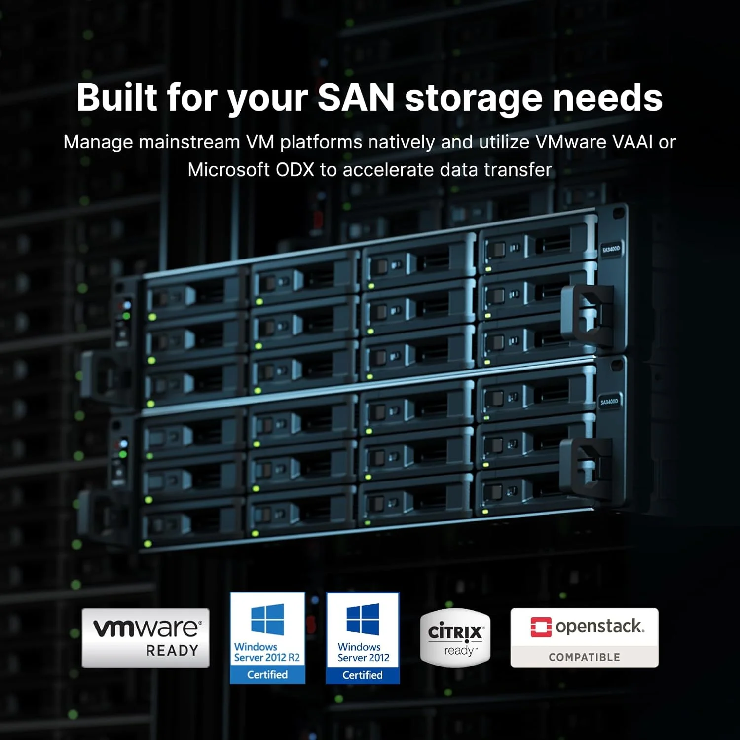 دستگاه ذخیره ساز تحت شبکه ۱۲-Bay سینولوژی مدل SA3400D با کنترلر دوگانه اکتیو-پسیو (بدون دیسک)