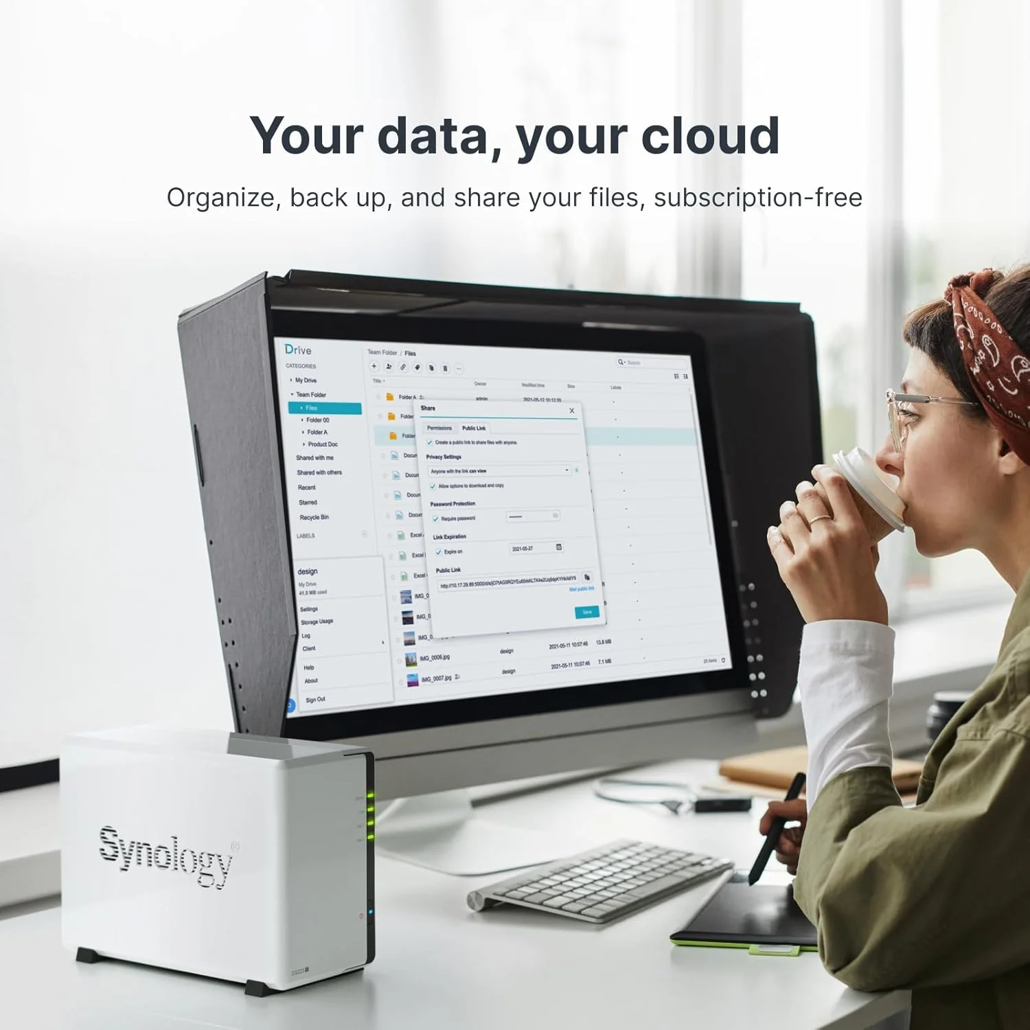 دستگاه ذخیره ساز 2-Bay Synology DiskStation DS223j (بدون هارد)