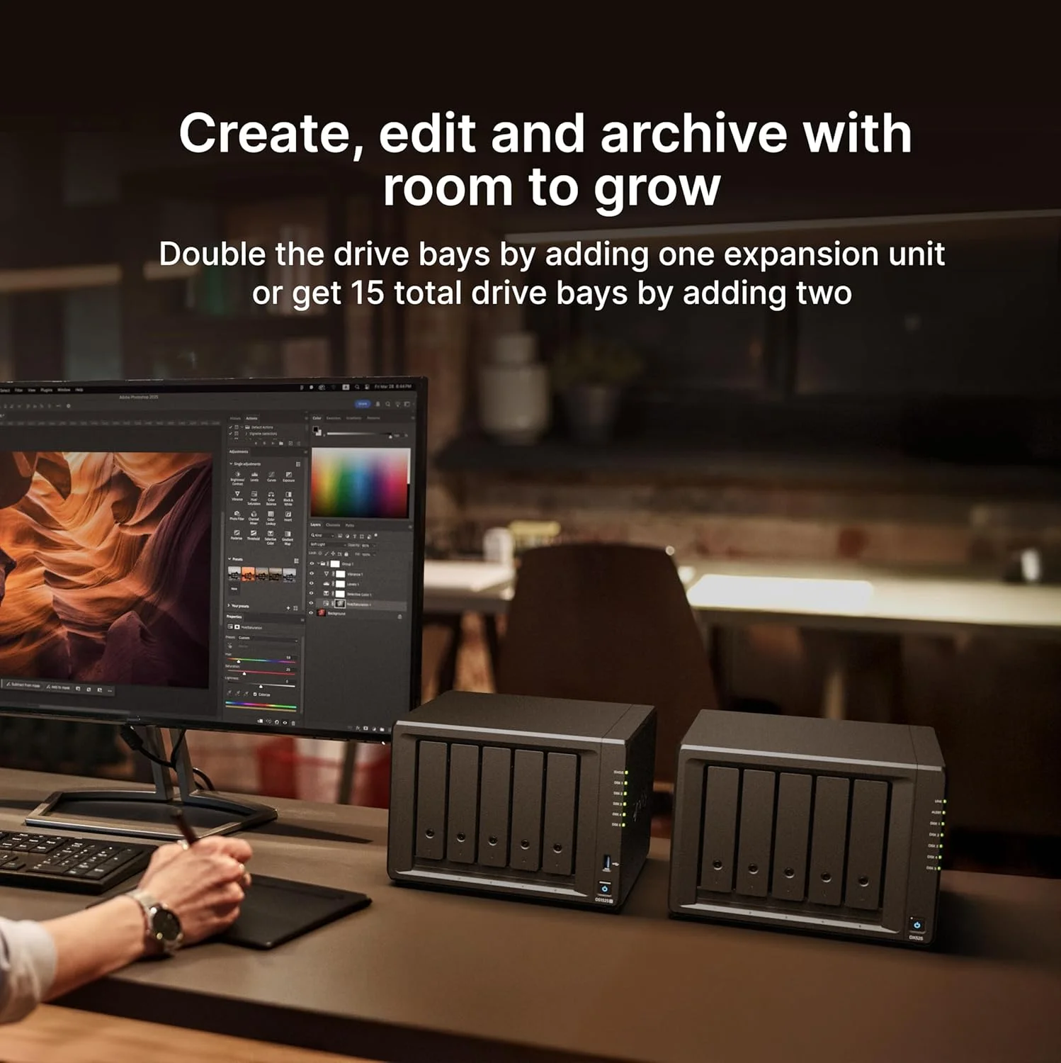 دستگاه ذخیره سازی 5-Bay سینولوژی DiskStation DS1525+ (بدون دیسک)