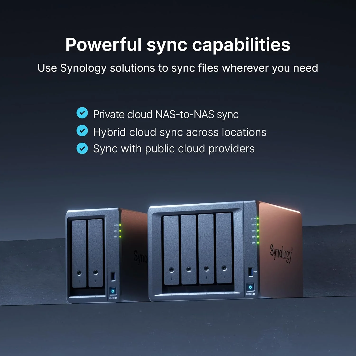 Synology DiskStation DS425+ با ۴ جایگاه هارد دیسک (بدون هارد دیسک)