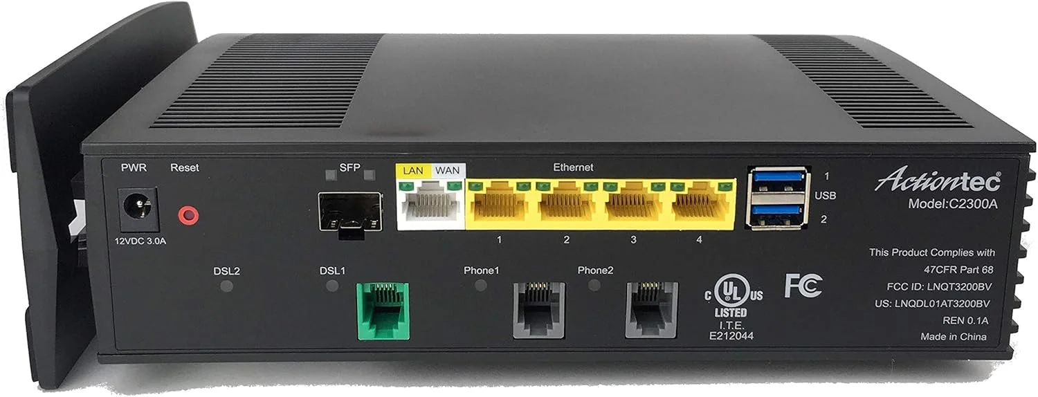 دروازه بی‌سیم AC دو بانده VDSL2/G اکشن‌تک C2300A برای Centurylink