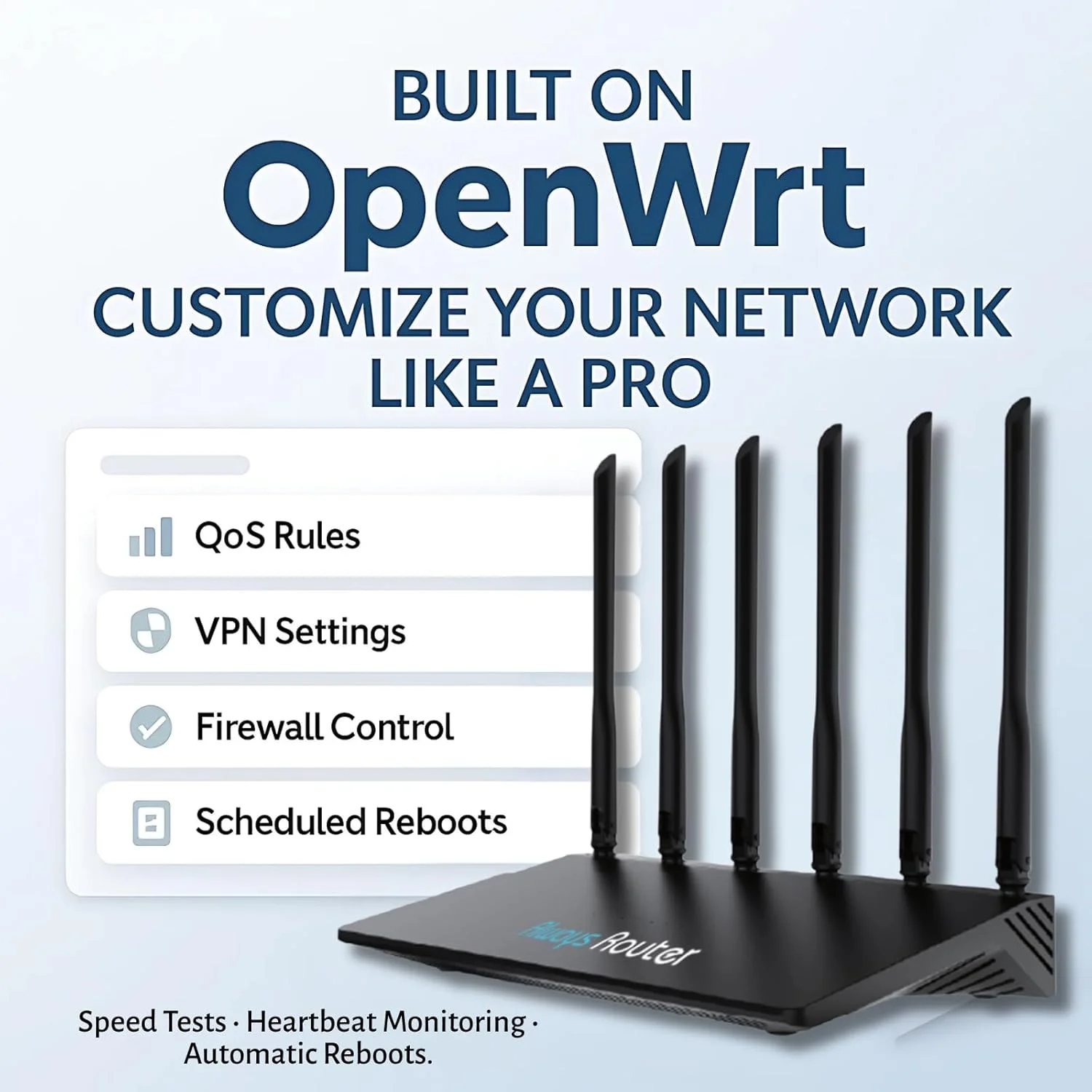 روتر Always از Keep Connect – روتر وای فای خود ترمیم شونده با چرخه برق هوشمند، انعطاف پذیری OpenWrt و یکپارچه سازی ابری ممتاز روتر Always از Keep Connect – روتر وای فای خود ترمیم شونده با چرخه برق هوشمند، انعطاف پذیری OpenWrt و یکپارچه سازی ابری ممتاز