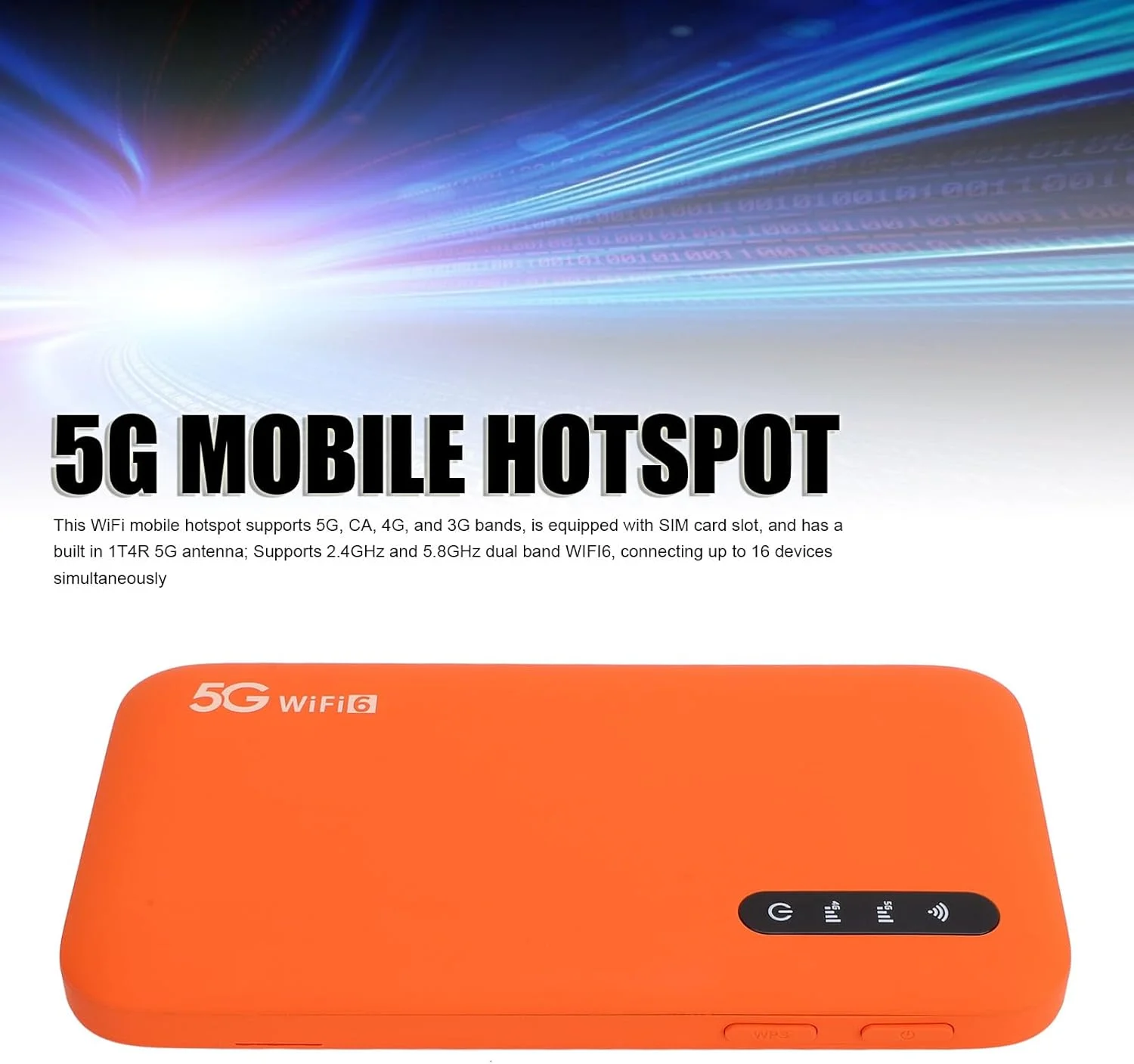 هاتاسپات موبایل 5G و 4G - دستگاه هاتاسپات قابل حمل 5G برای مسافرت، سرعت بالا 2.77 گیگابیت بر ثانیه دانلود 1.25 گیگابیت بر ثانیه، ظرفیت 16 دستگاه، روتر مسافرتی باند 5G هاتاسپات موبایل 5G و 4G - دستگاه هاتاسپات قابل حمل 5G برای مسافرت، سرعت بالا 2.77 گیگابیت بر ثانیه دانلود 1.25 گیگابیت بر ثانیه، ظرفیت 16 دستگاه، روتر مسافرتی باند 5G