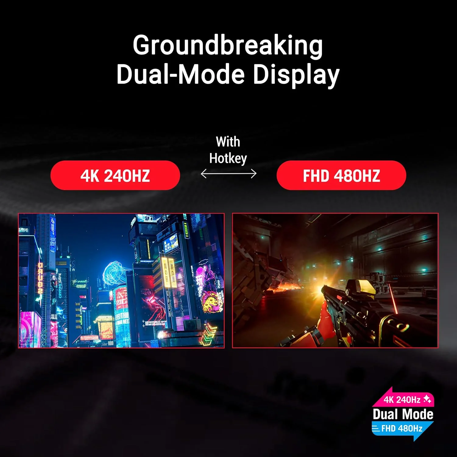 مانیتور گیمینگ ASUS ROG Strix OLED XG32UCWMG، ۳۲ اینچ 4K TrueBlack Glossy، حالت دوگانه، 0.03ms، سازگار با G-SYNC، هیت سینک سفارشی، حسگر مجاورتی Neo - مشکی