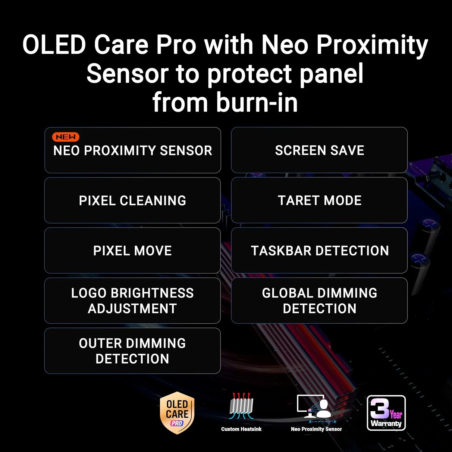 مانیتور گیمینگ ASUS ROG Strix OLED XG32UCWMG، ۳۲ اینچ 4K TrueBlack Glossy، حالت دوگانه، 0.03ms، سازگار با G-SYNC، هیت سینک سفارشی، حسگر مجاورتی Neo - مشکی