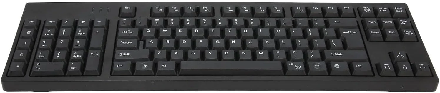 صفحه کلید نامپد چپ 109 کلید، صفحه کلید چپ دست، اتصال میکرو USB و استفاده آسان، برای حسابداری تجاری و طراحان