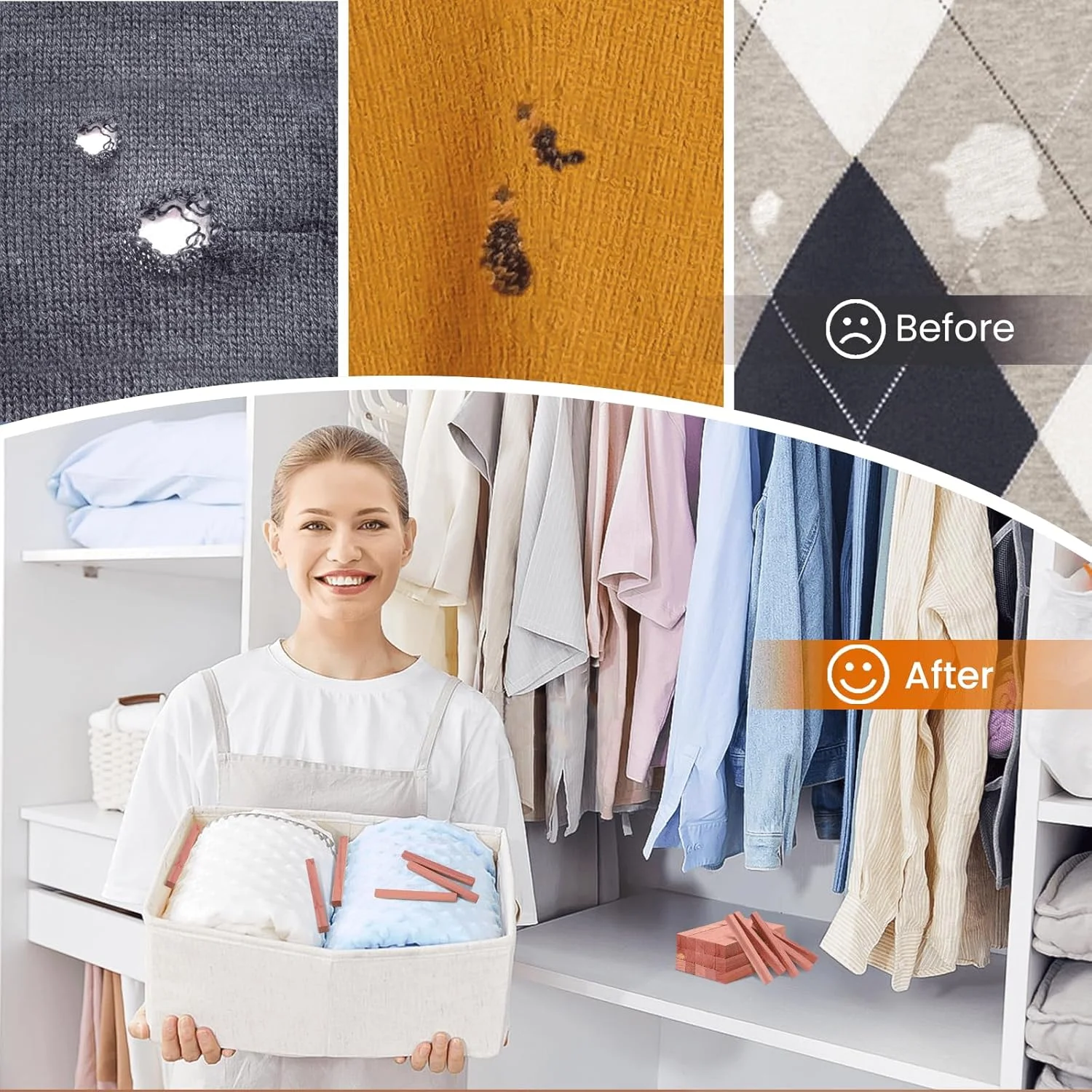 تکه های چوب سدر برای نگهداری لباس، 50 عدد چوب سدر، خرده چوب سدر معطر قرمز، تخته سدر برای کمد، کشو، جالباسی