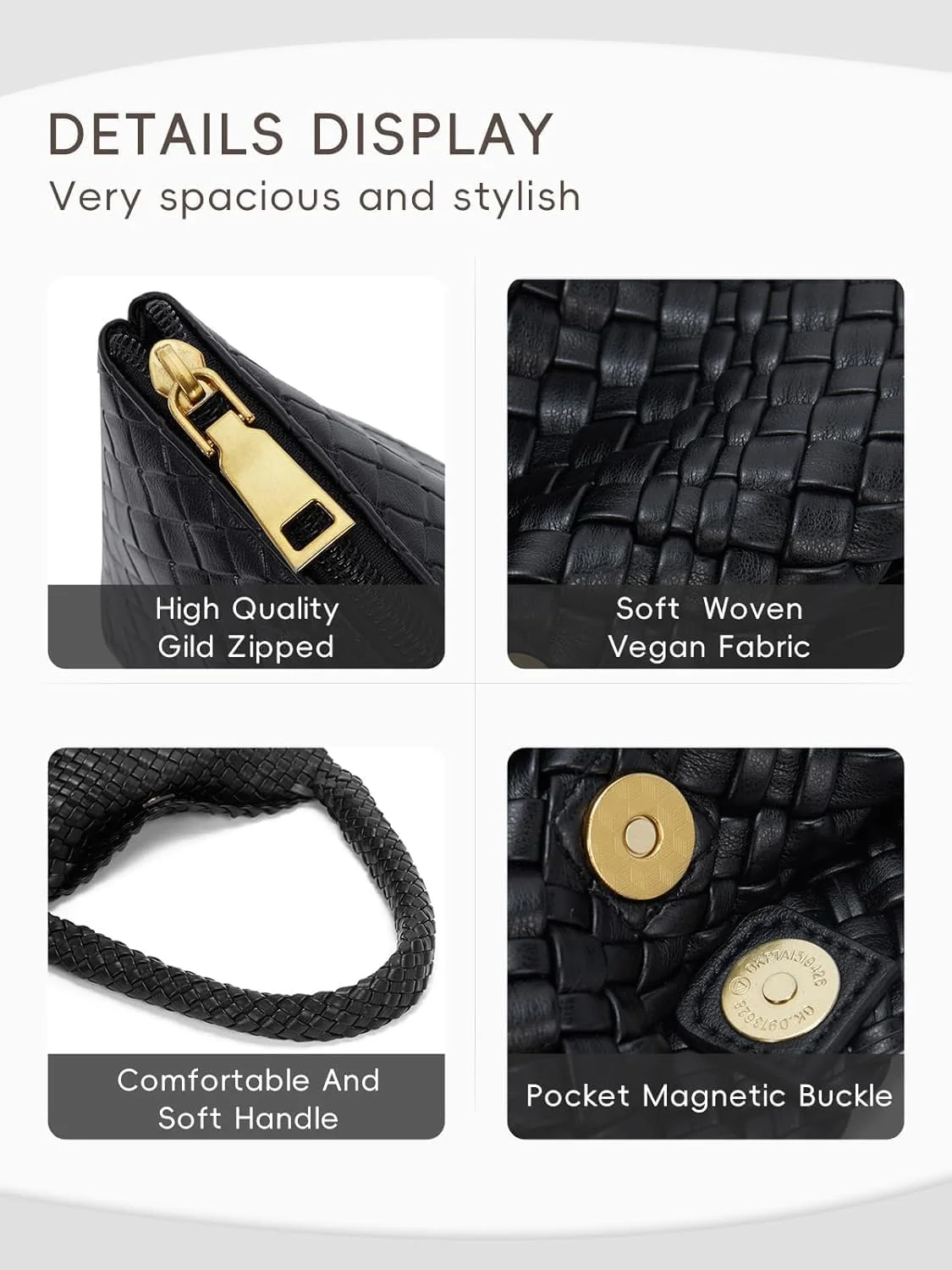 کیف دستی بافتنی زنانه، کیف دوشی با دسته بالایی، کیف بزرگ نرم تابستانی، کیف دستی دوشی چرم مصنوعی - کیف دستی ساحلی تابستانی شیک