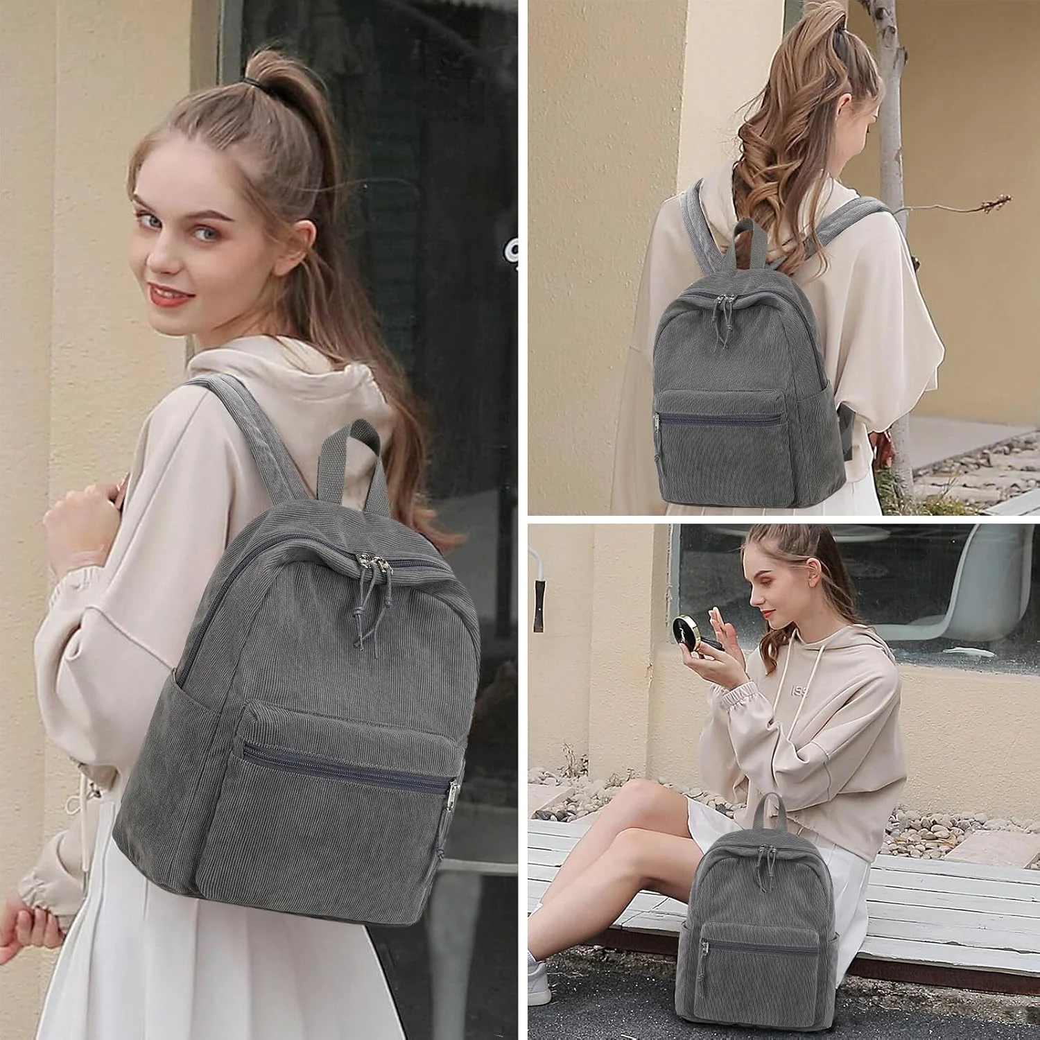 کوله پشتی کوچک زنانه دخترانه ضد آب کیف دستی کوله پشتی کوچک کیف شانه ای برای زنان بزرگسال کودکان مدرسه مسافرت