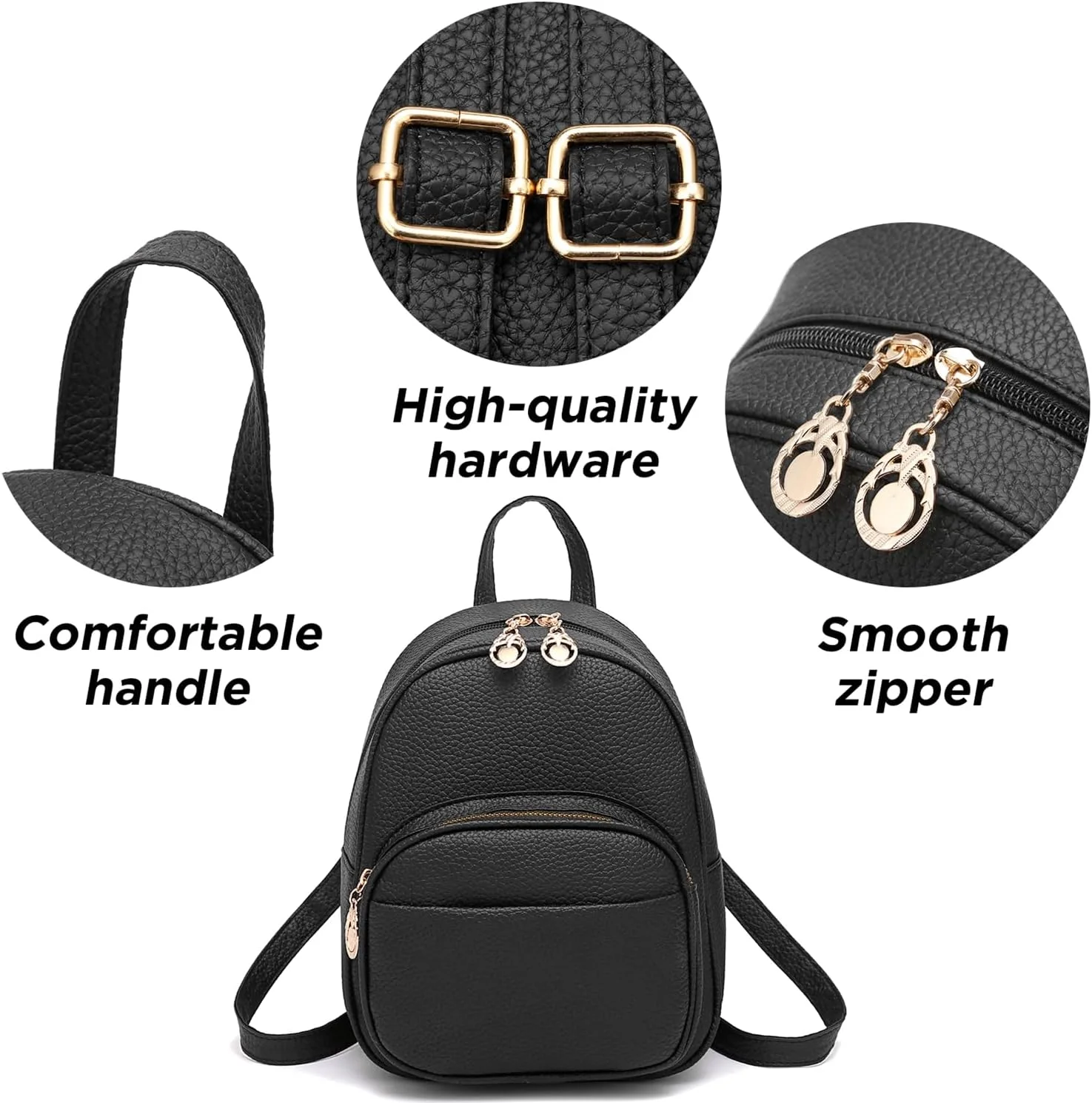 کیف کوله پشتی کوچک بارسین با جیب های زیپ دار متعدد