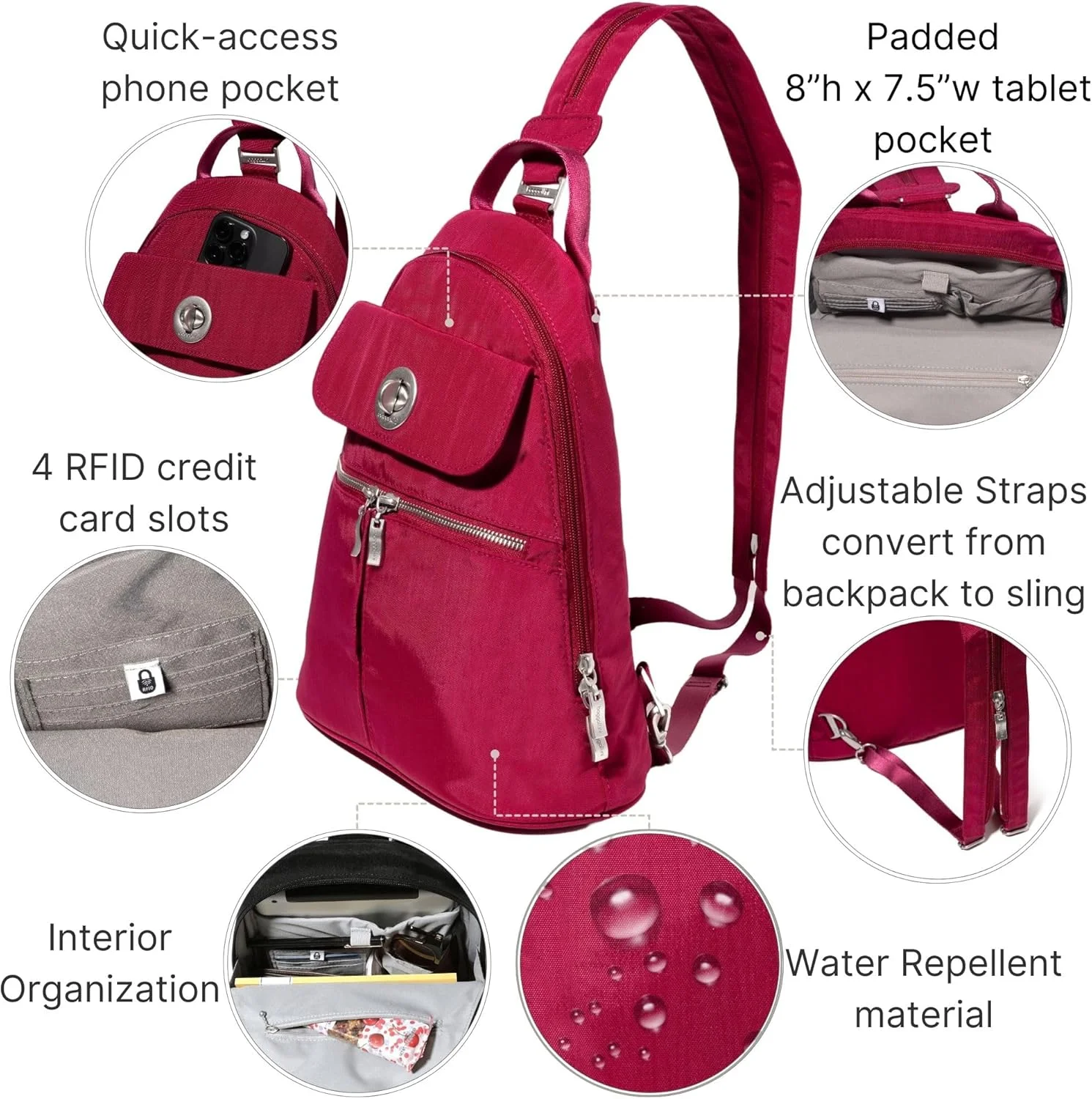 کیف کوله پشتی زنانه باگالینی مدل Naples کیف کوله پشتی زنانه باگالینی مدل Naples