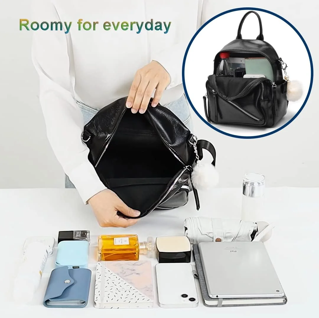 کیف کوله پشتی کوچک و زیبای زنانه Barsine با جیب های زیپ دار متعدد