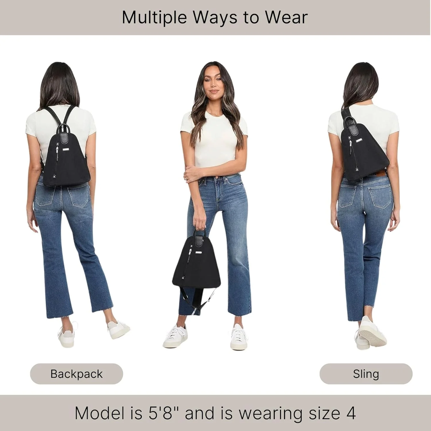 کیف کوله پشتی زنانه Baggallini Metro با کیف پول مچی RFID