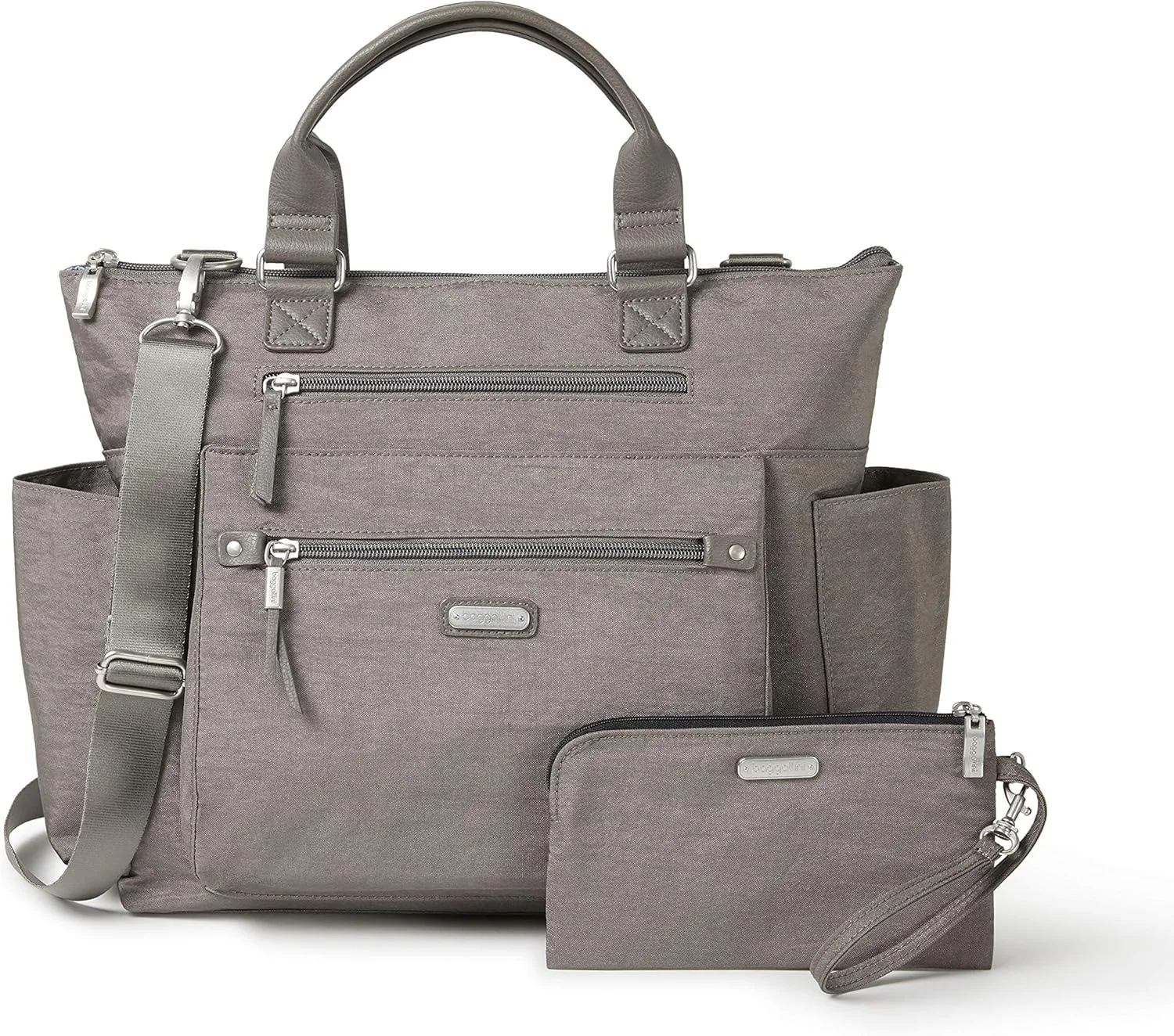 کیف کوله پشتی زنانه باگالینی مدل 3 در 1 به همراه کیف مچی موبایل RFID