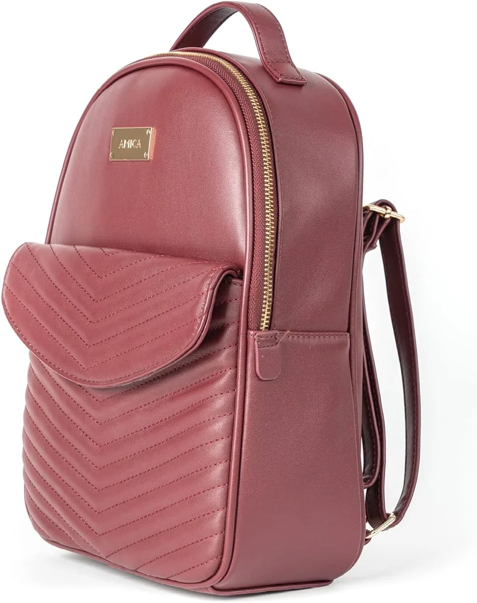 کوله پشتی چرمی گیاهی زنانه مدل گرتا/آمیرا/مارتا/لوز، مناسب بانوان شیک پوش، کیف اداری و مسافرتی دوشی برای دانشگاه، کیف دستی هدیه تولد برای دختران و بانوان