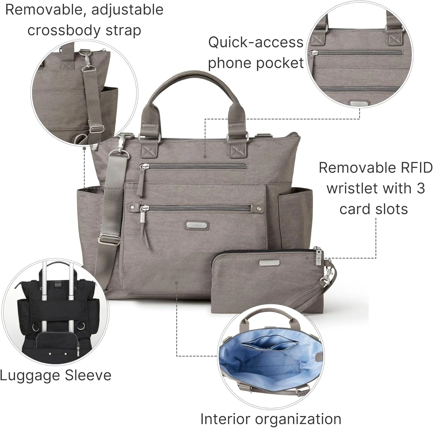 کیف کوله پشتی زنانه باگالینی مدل 3 در 1 به همراه کیف مچی موبایل RFID کیف کوله پشتی زنانه باگالینی مدل 3 در 1 به همراه کیف مچی موبایل RFID