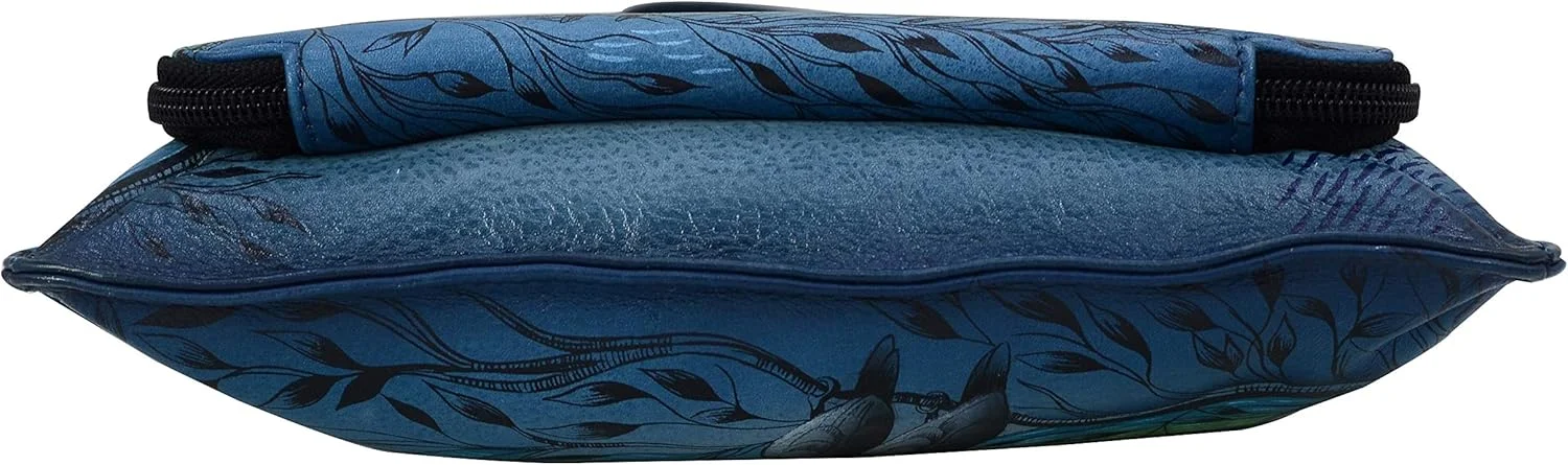 کیف دوشی باریک چرمی زنانه آنا بای آنوشکا با طرح دستی - سازمان دهنده