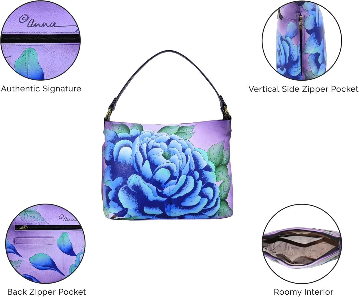 کیف دوشی بزرگ چرمی زنانه آنا بای آنوشکا