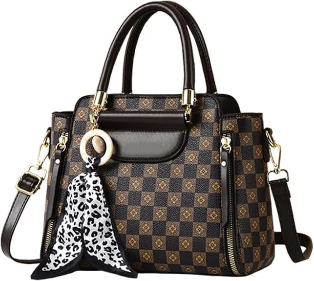 کیف دستی زنانه Azonee، کیف بزرگ دستی، کیف دوشی، کیف یک‌طرفه با دسته یکپارچه، مناسب رفت‌وآمد، جادار، مشکی (26x13x21 سانتی‌متر)