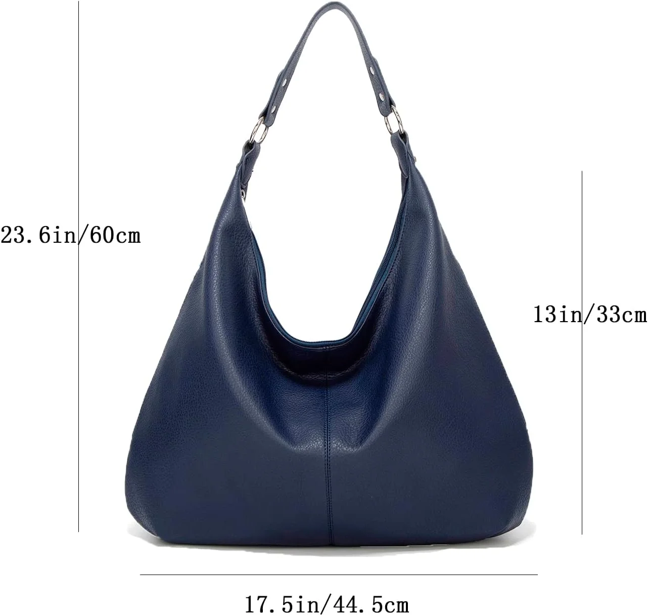 کیف های دستی زنانه، چرم مصنوعی نرم، کیف شانه ای جادار، کیف پول با زیپ