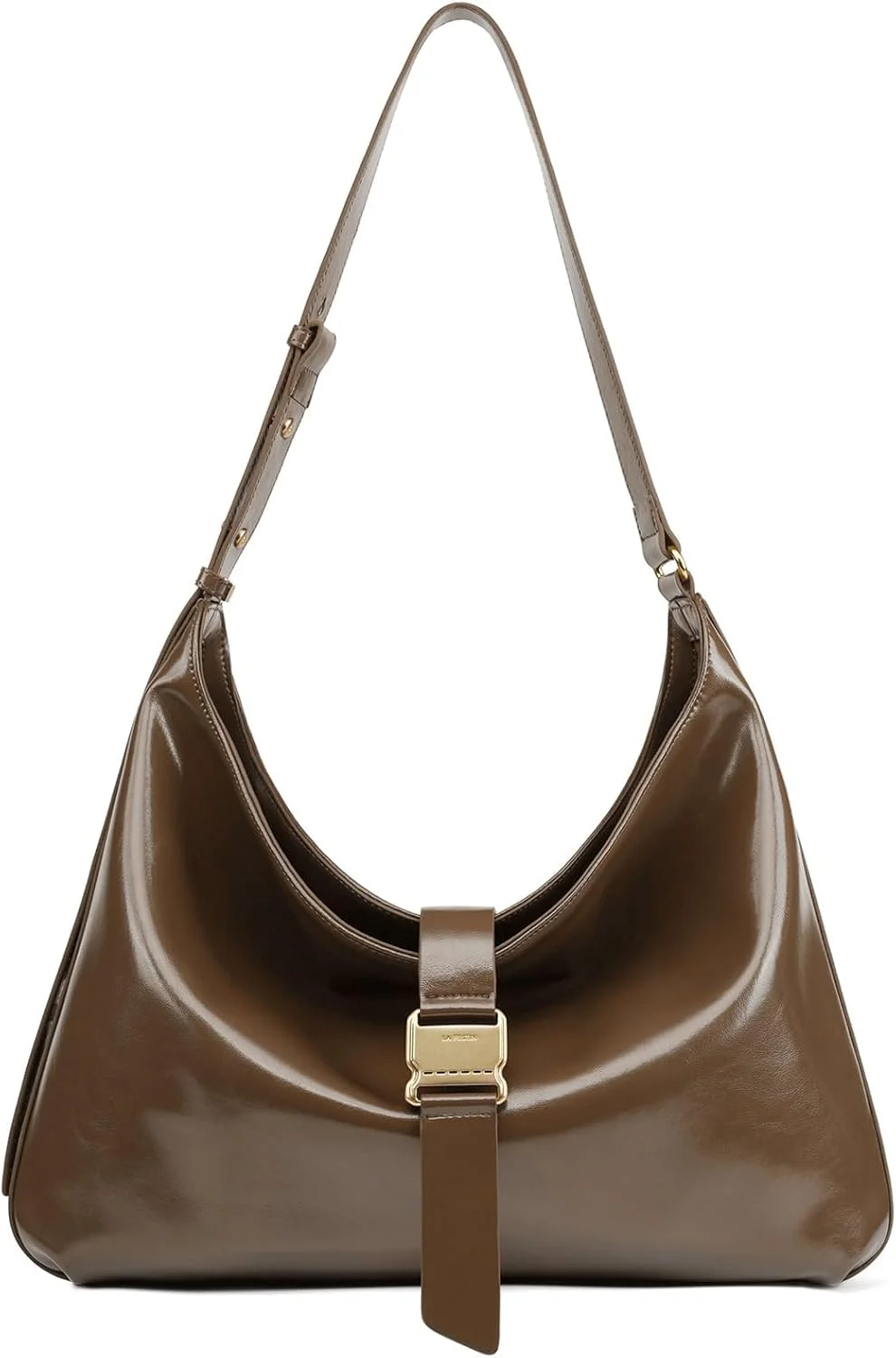 کیف دستی چرمی زنانه LA FESTIN، کیف بزرگ مناسب کار، کیف دوشی با بند قابل تنظیم، کیف مسافرتی شیک