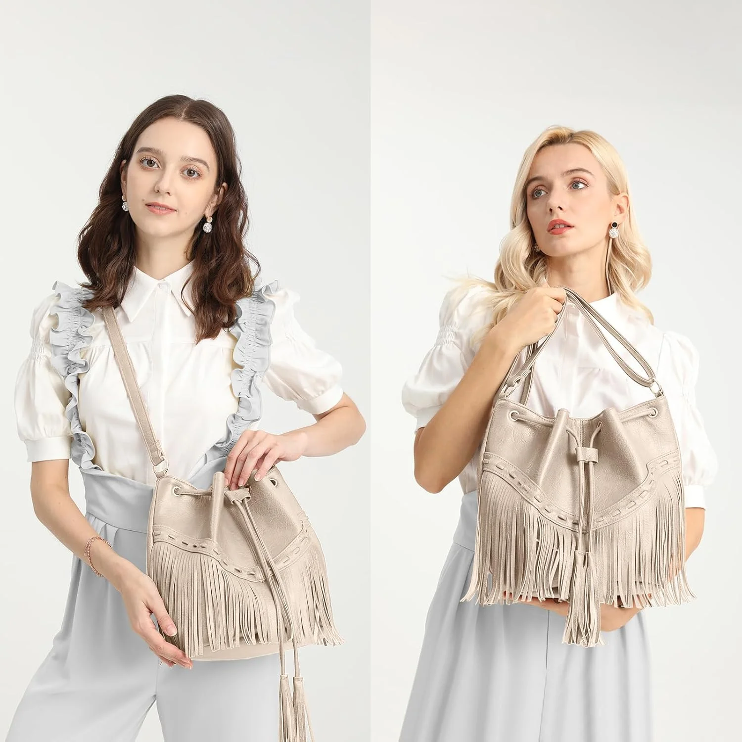 کیف سطلی چرمی گلادون زنانه، کیف های دوشی و دستی