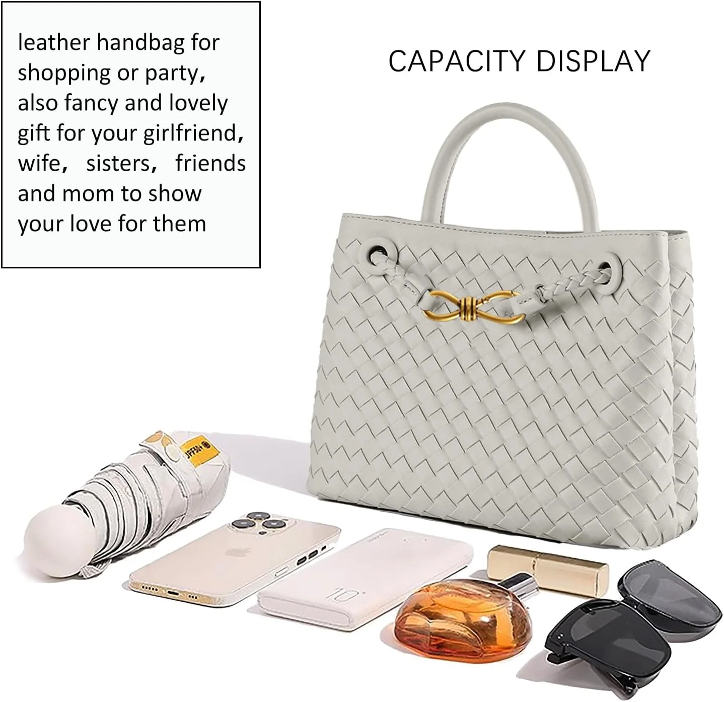 کیف دستی بافتنی زنانه، کیف دوشی چرمی بافته شده، کیف دستی بافته شده