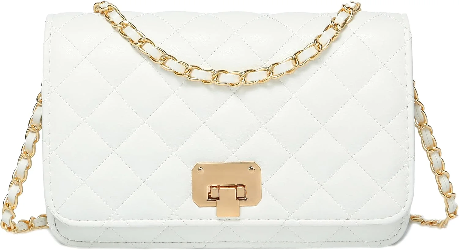 کیف دوشی زنانه، کیف کراس بادی طرح دار، کیف زنجیری چرمی