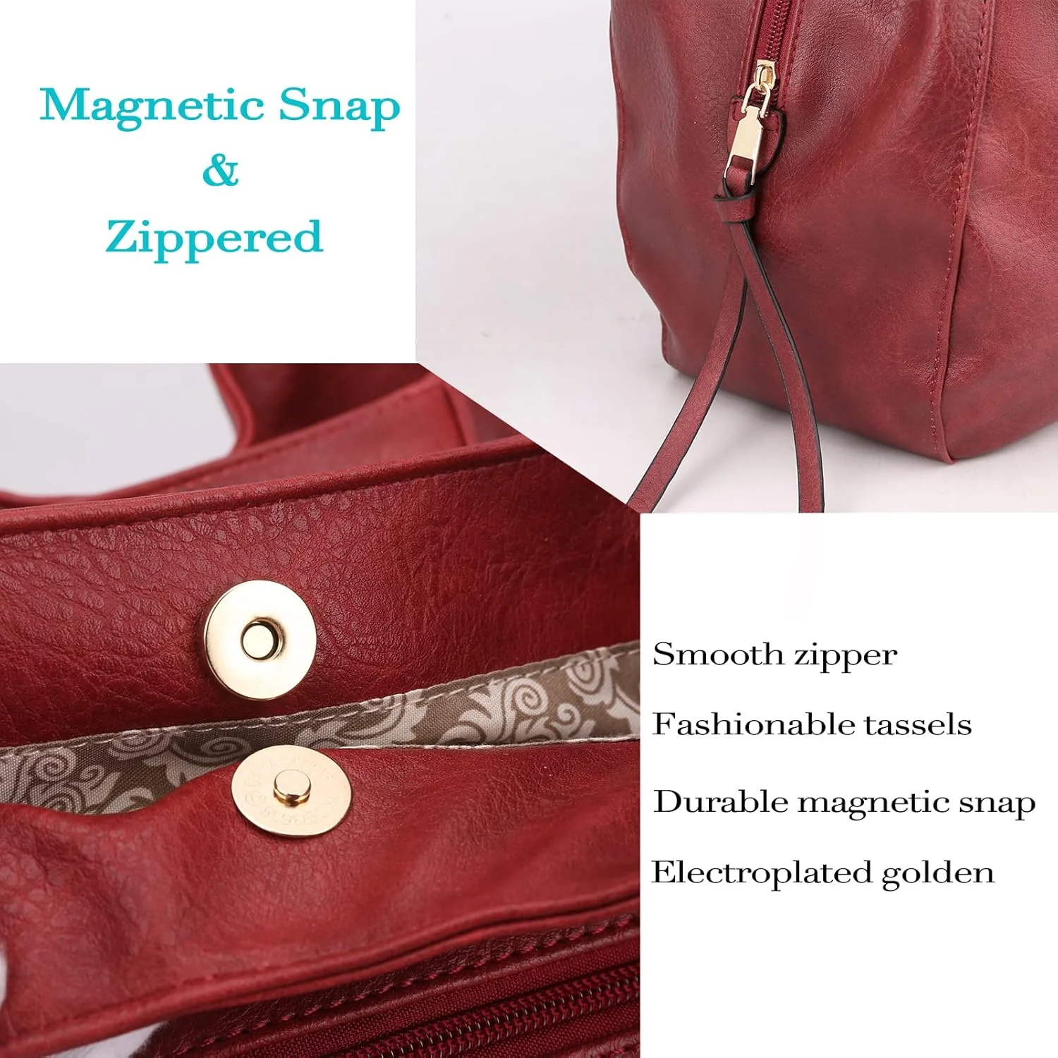 کیف دوشی زنانه چند جیبه DOURR، کیف دستی و کیف خرید پارچه ای نخی مد روز