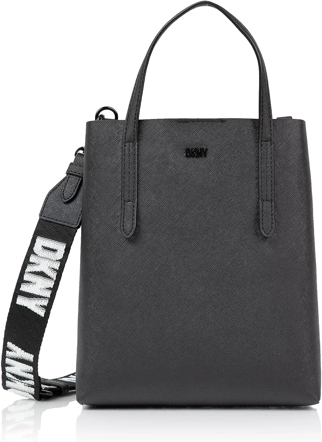 کیف دستی زنانه DKNY مدل INES، رنگ مشکی/توفی روشن، R22AZS60، R22azs60-y9h-medium