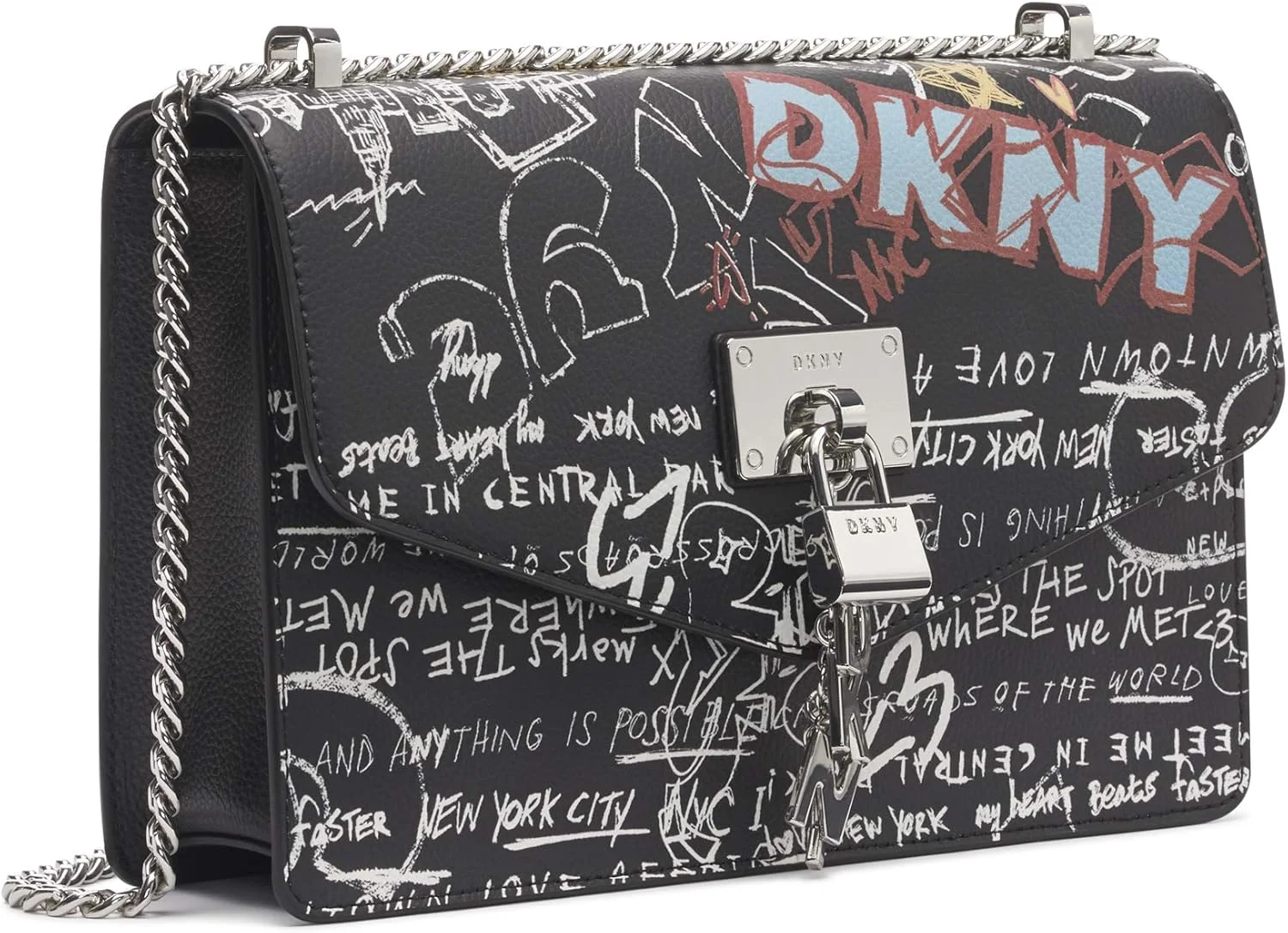 کیف دوشی بزرگ زنانه DKNY مدل Elissa Lg Shoulder B