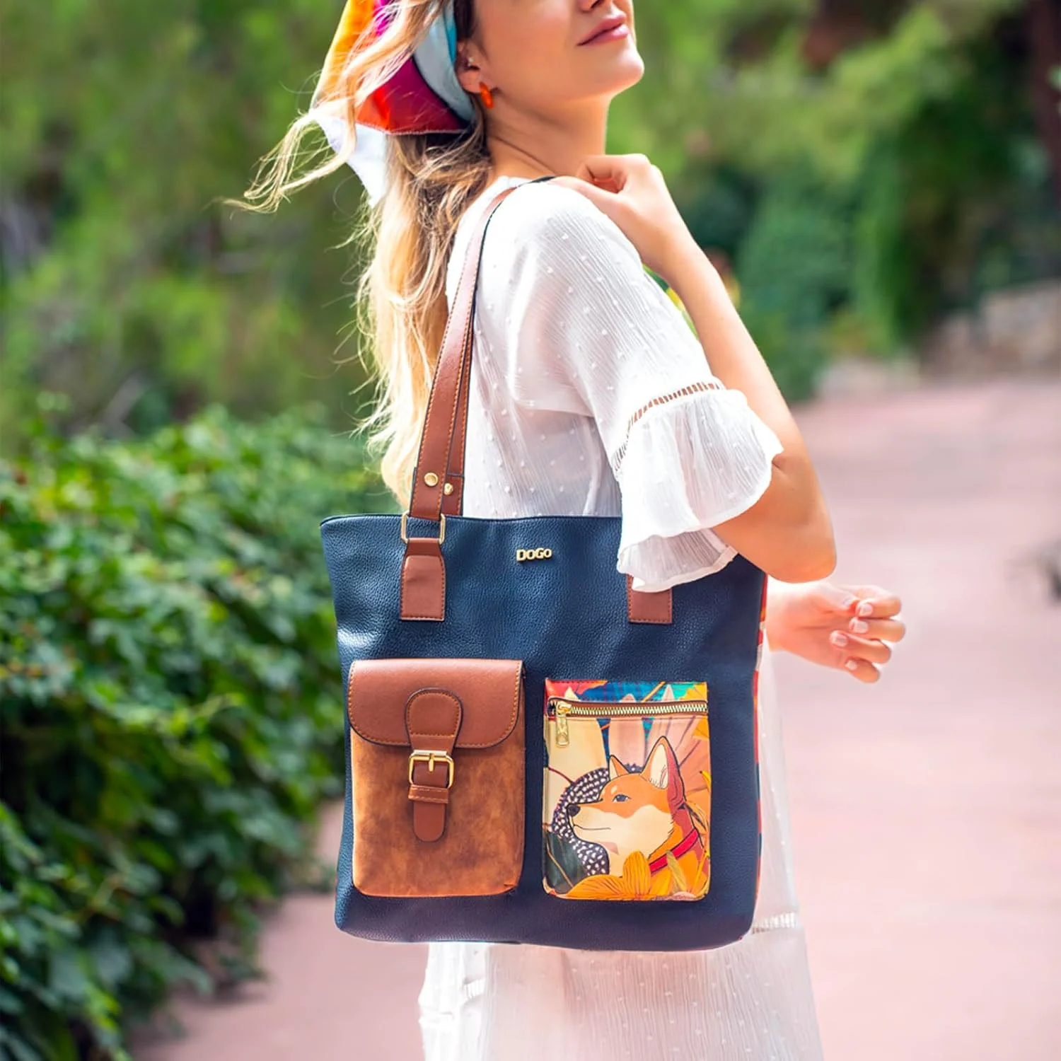 کیف دوشی چند جیب زنانه Dogo - چرم مصنوعی و طراحی منحصر به فرد، کیف های دست ساز زنانه