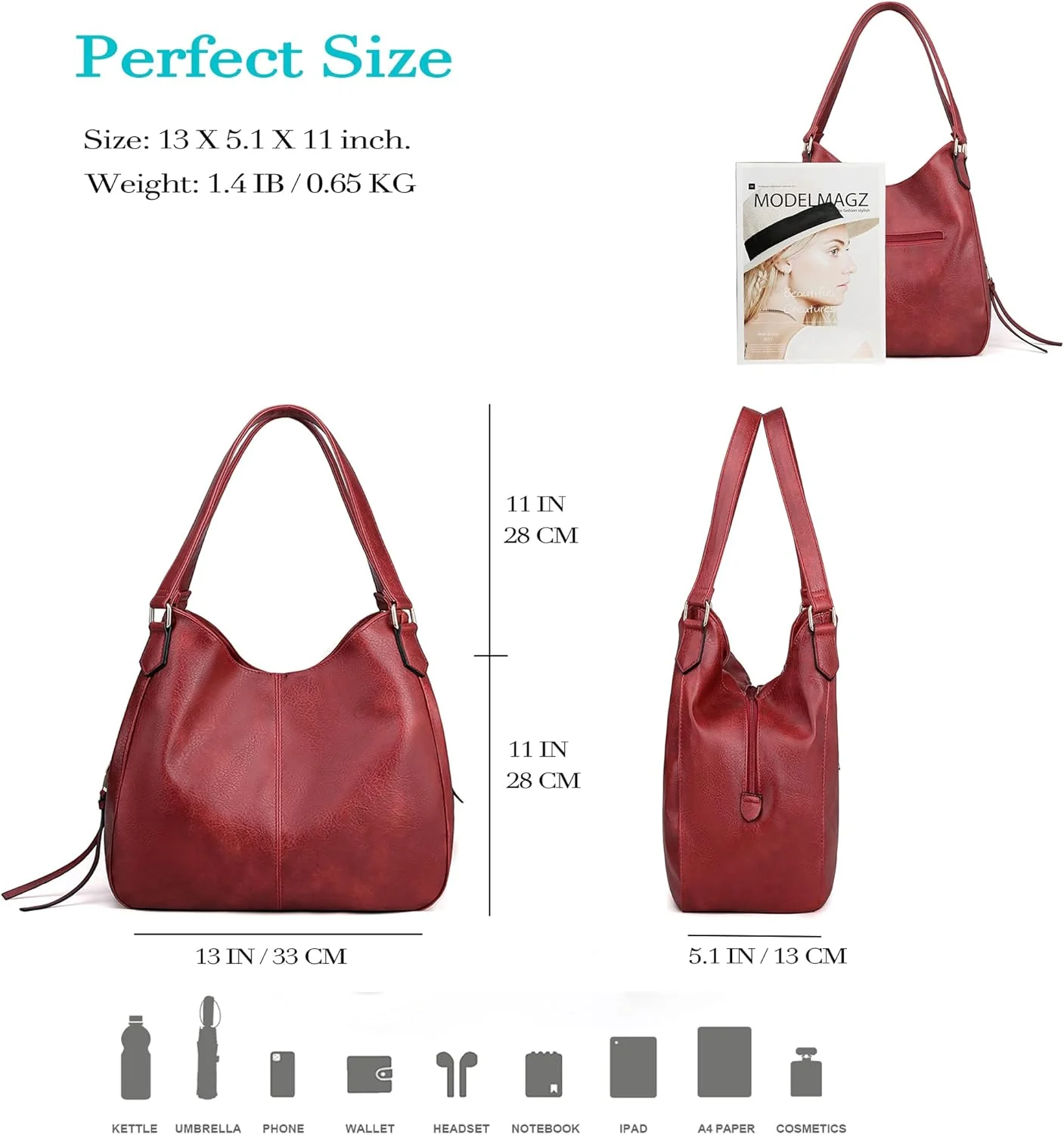 کیف دوشی زنانه چند جیبه DOURR، کیف دستی و کیف خرید پارچه ای نخی مد روز