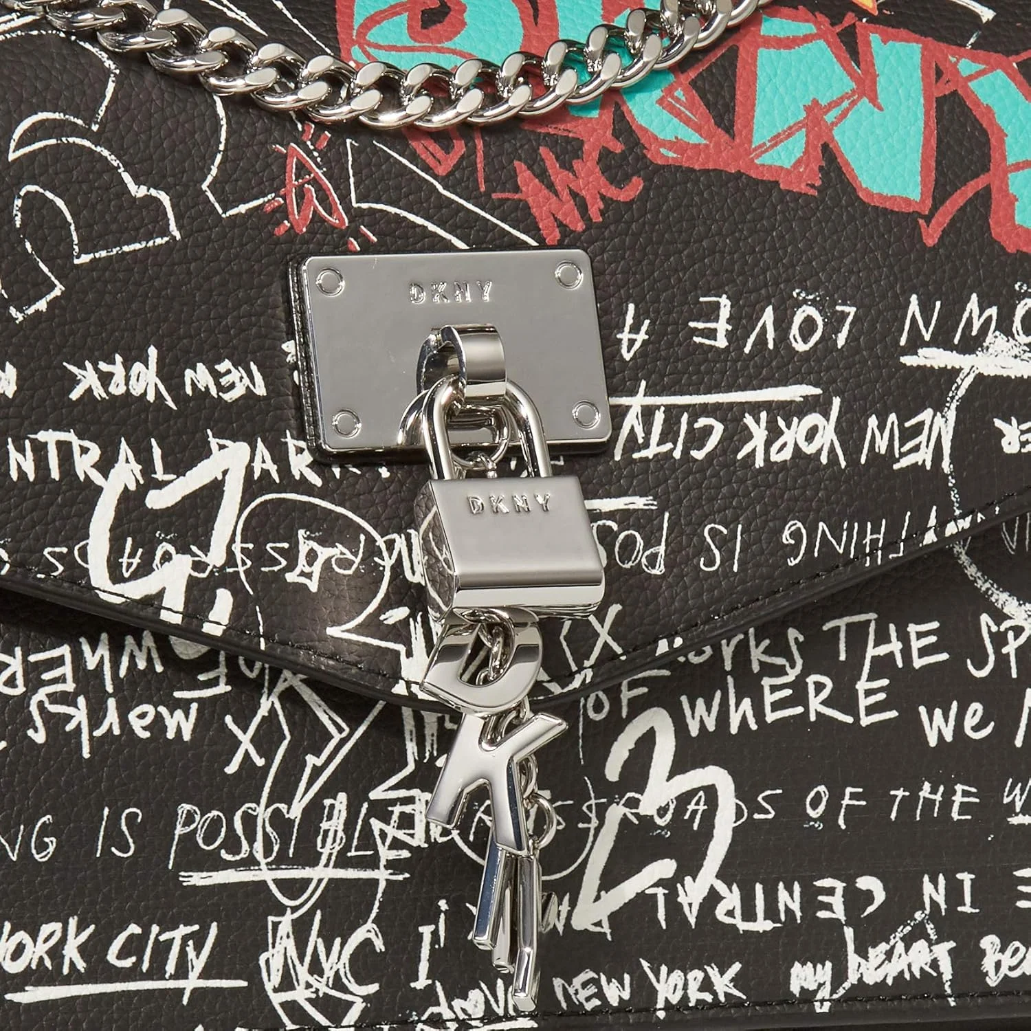 کیف دوشی بزرگ زنانه DKNY مدل Elissa Lg Shoulder B