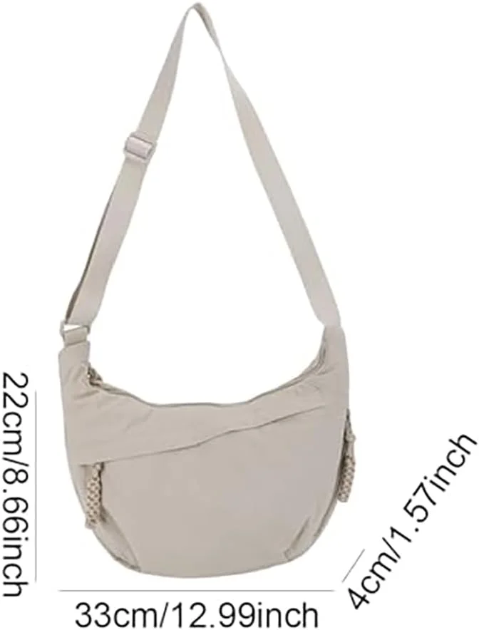 کیف دوشی هلالی چرم مصنوعی بزرگسال