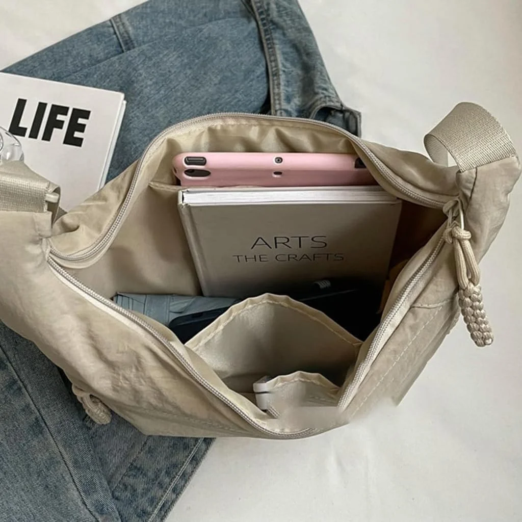 کیف دوشی هلالی چرم مصنوعی بزرگسال