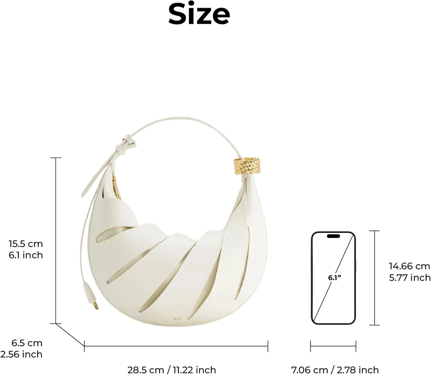 کیف دوشی زنانه JW PEI مدل Jana با طراحی خاص