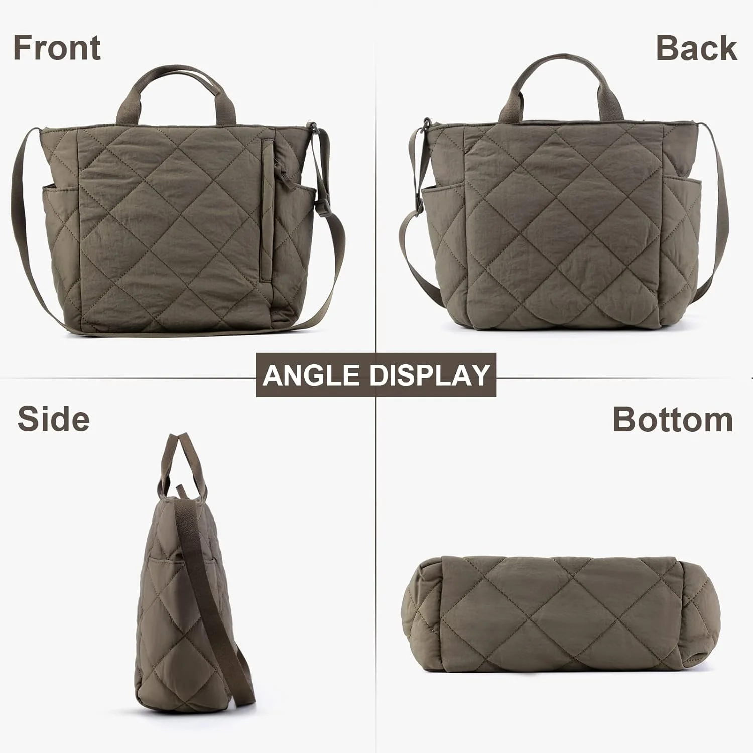 کیف دستی زنانه Juoxeepy مدل Tote، کیف دوشی سبک وزن با روکش نایلونی