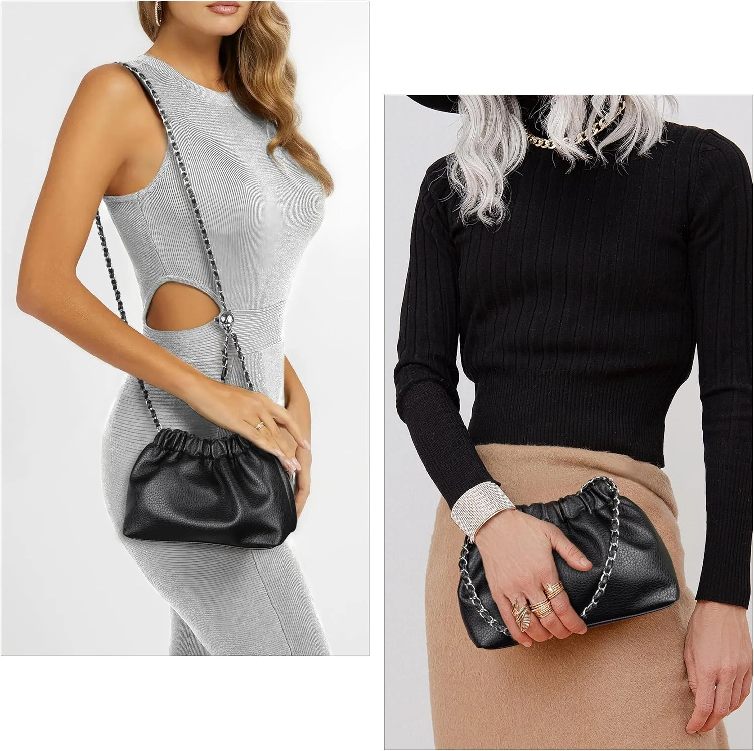 کیف بافته زنانه مدل Hobo از Joryin