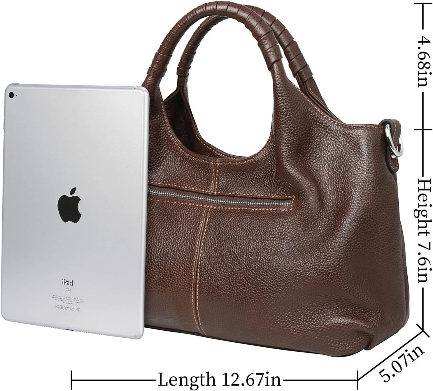 کیف دستی و کیف زنانه چرمی اصل Iswee، کیف دوشی، کیف دستی با دسته بالایی، کیف دستی زنانه مدل Hobo، کیف کراس بادی